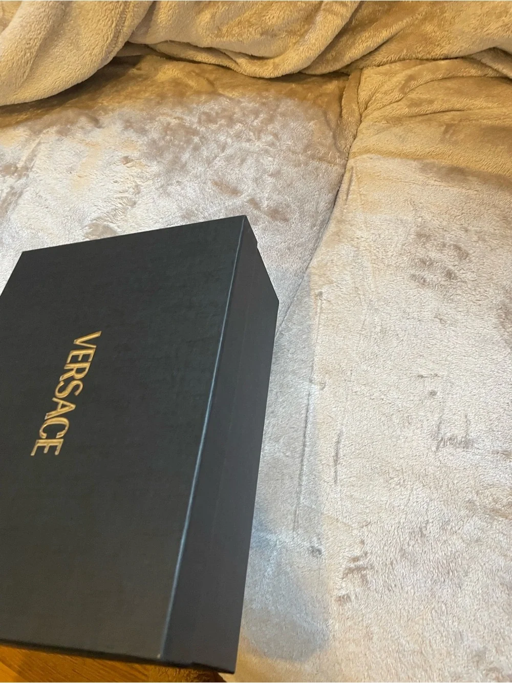 NWOT authentic Versace black shoebox